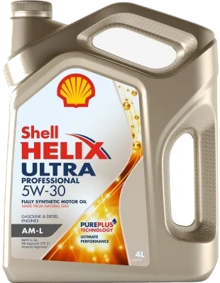 Моторное масло Shell 5W-30 Ultra AM-L Kia/Hyundai 209l